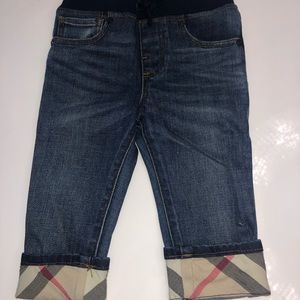 Burberry jeans size 12-18 months
